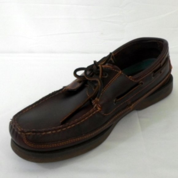 Mako 2 Eye Boat Shoe Oak | Sperry Sperry Top Sider MAKO Boat Shoes Brown Leather Lace Up